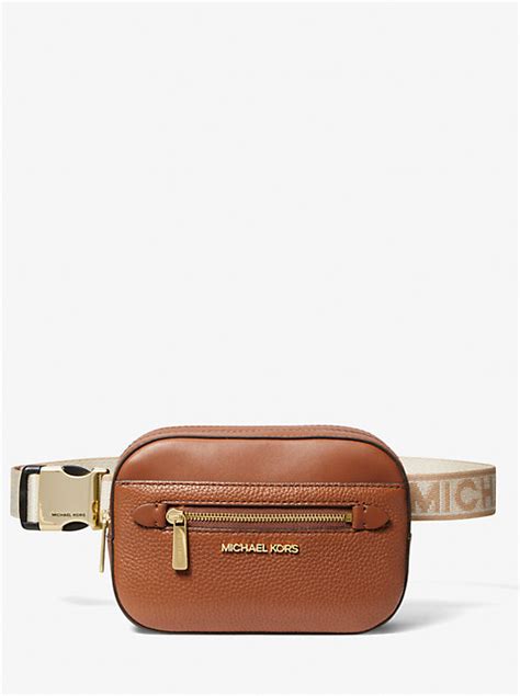 michael kors pebble leather fanny pack|Jet Set Small Pebbled Leather Belt Bag .